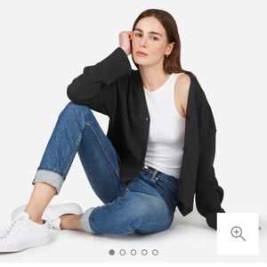 Black Cotton Cardigan